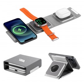 Magnetic 15W Wireless Charger with Logo