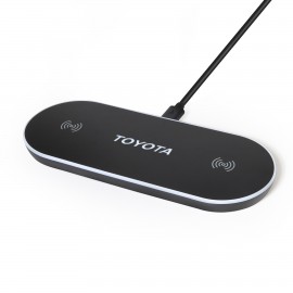 Promotional Wireless Qi Charger with Dual Charging Pads  Promotional Wireless Qi Charger with Dual Charging Pads