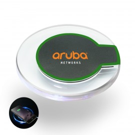 Bongo Wireless Charging Pad (Black/Green) with Logo