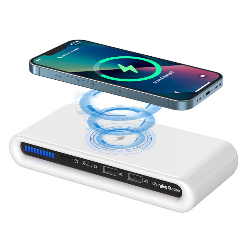 4 in 1 Wireless Charger , 15W Fast Wireless Charging Pad For iPhone samsung for airpods with Logo