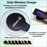 Delta Wireless Charging Pad - Black with Logo