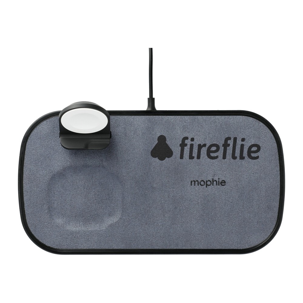 mophie'Â¢Â¬Â¡ 3-in-1 Fabric Wireless Charging Pad with Logo