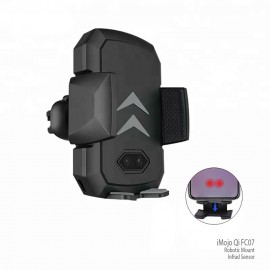 iMojo Qi Fast Charger Air Vent Robotic Mount with Logo  iMojo Qi Fast Charger Air Vent Robotic Mount with Logo
