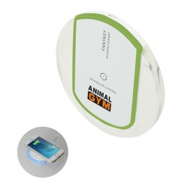 Kenya Wireless Charging Pad (Green) with Logo