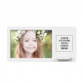 Photo Frame with Wireless Phone Charger Pad with Logo
