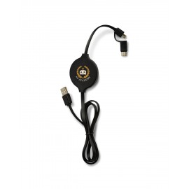 Customized Prime Line Duo Wireless Charging Pad With Integrated Charging Cable  Customized Prime Line Duo Wireless Charging Pad With Integrated Charging Cable