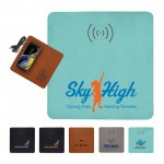 Leatherette Wireless Charging Mat with Logo