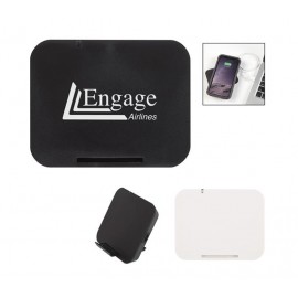 Wireless Charger Pad with Phone Stand with Logo  Wireless Charger Pad with Phone Stand with Logo