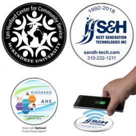 "Charge Easy" Lightweight Wireless Cell Phone Charging Pad with Logo  "Charge Easy" Lightweight Wireless Cell Phone Charging Pad with Logo