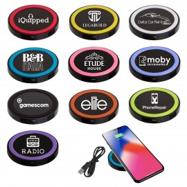 Wireless Charging Pad - Black with Logo