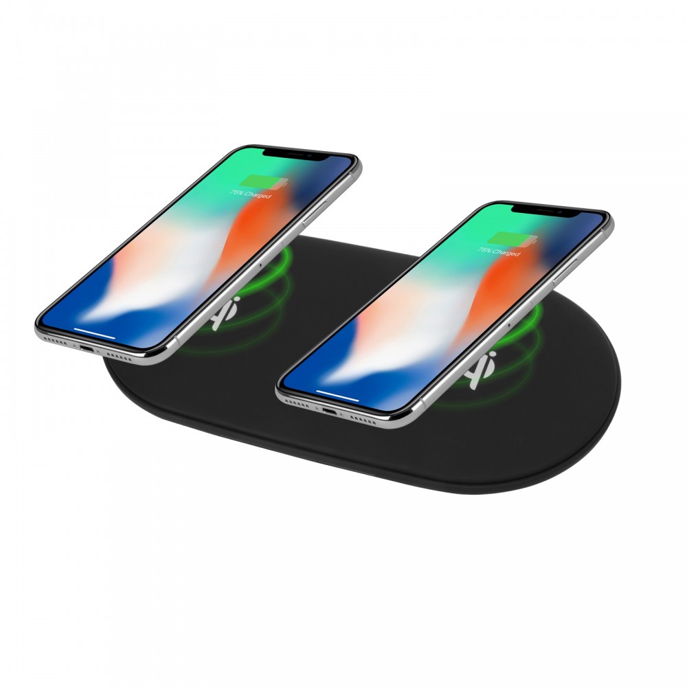 Qi Certified Dual 10W Fast Wireless Charging Pad Qi Certified Dual 10W Fast Wireless Charging Pad