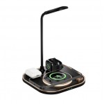 3-in-1 Magnetic Wireless Charger With Desk Lamp with Logo