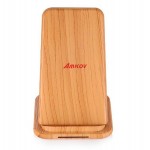 Personalized 10W Wood Grain Phone Holder Wireless Charger
