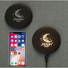 Wireless Charging Pad With LED Logo Customized with Logo