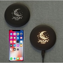 Wireless Charging Pad With LED Logo Customized with Logo  Wireless Charging Pad With LED Logo Customized with Logo