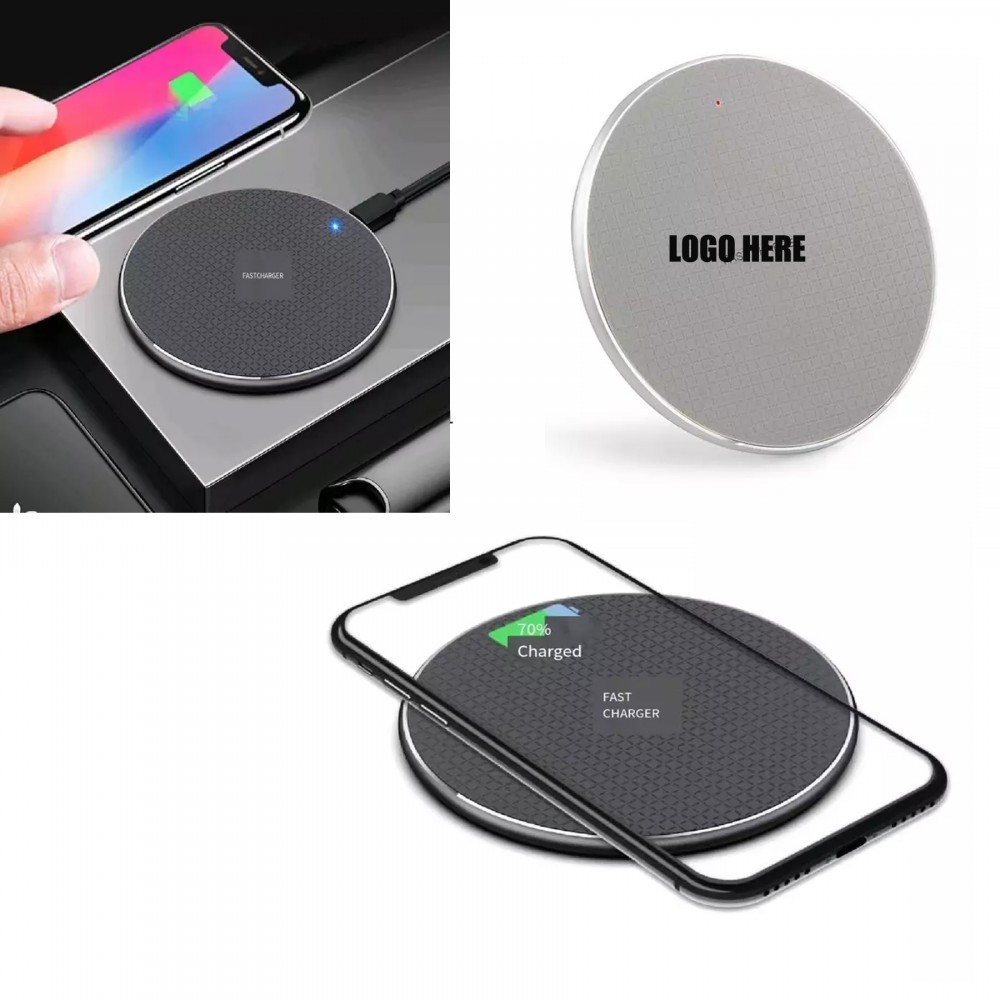 10W Round Wireless Charger with Logo