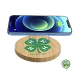 Logo Branded Springfield 15W Bamboo Eco-Friendly Wireless Charger