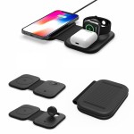 15W Folding 3 In 1 Magnetic Wireless Charger with Logo