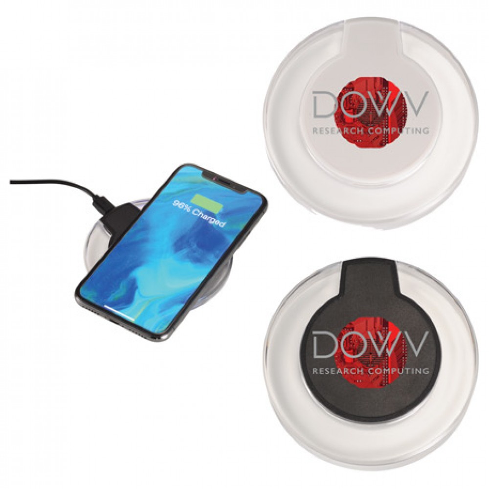 Meteor Qi Wireless Charging Pad with Logo