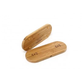 Customized Wood-Style Padded Wireless Charger  Customized Wood-Style Padded Wireless Charger