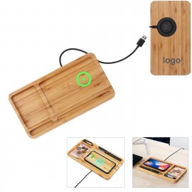 Wood Wireless Charging Pad with Logo