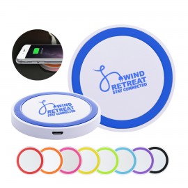 Personalized White Wireless Phone Charging Pad  Personalized White Wireless Phone Charging Pad
