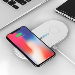 Supernova Qi - Dual Wireless Phone Charging Pad - 10W with Logo