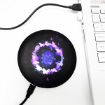 Led Light Up Logo 10W Qi Wireless Fast Charger-Full Color Light-Up Printing with Logo