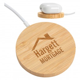 Customized Magport Bamboo 15W Wireless Charger  Customized Magport Bamboo 15W Wireless Charger