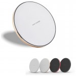 Aluminum Alloy Super Slim QI Wireless Phone Charger with Logo