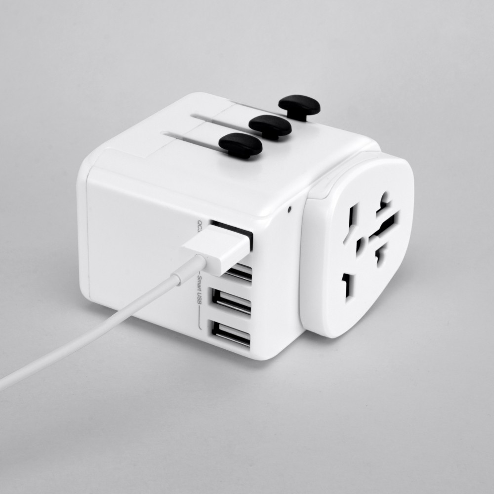 4-USB Ports With QC International Wall Adapter 4-USB Ports With QC International Wall Adapter