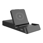 10W Foldable 3 in 1 Wireless Charger Phone Stand with Logo
