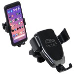 Auto Vent/Dashboard 10W Wireless Charger and Phone Holder with Logo