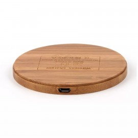 Personalized Bamboo Wireless Charging Pad