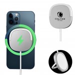 15W Wireless Magnetic Charger with Logo