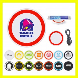 5W Wireless Charging Pad With Full Color Imprint with Logo