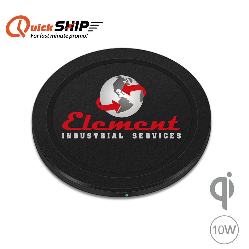 Glencoe 10W Qi-Certified Wireless Charger-QI 10W fast wireless charger with with Logo
