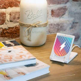 PowR Stand 2.0 Wireless Charging Pad with Logo  PowR Stand 2.0 Wireless Charging Pad with Logo
