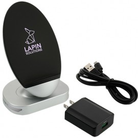 Fleet 10W Fast Wireless Charging Stand Kit with Logo