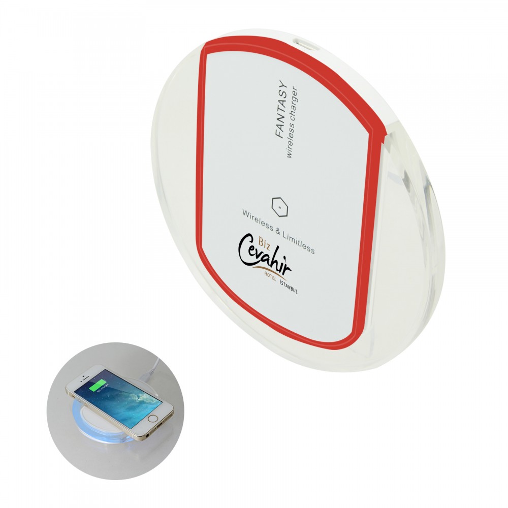 Customized Kenya Wireless Charging Pad (Red)