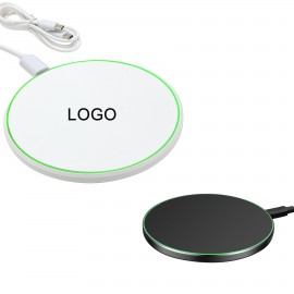 Custom 15W Wireless Charger Pad with Ambient Light