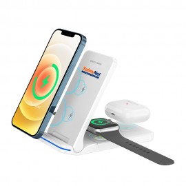 Logo Branded Fulton Foldable Wireless Charging Station  Logo Branded Fulton Foldable Wireless Charging Station