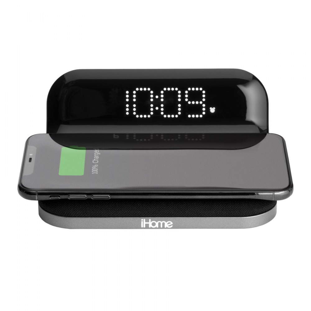 iHome IW18 Compact Alarm Clock with Qi Wireless and USB Charging iHome IW18 Compact Alarm Clock with Qi Wireless and USB Charging