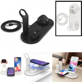4 in 1 Wireless Charger Station with Logo  4 in 1 Wireless Charger Station with Logo