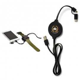 Dual Wireless and Cable Charging Piece. with Logo  Dual Wireless and Cable Charging Piece. with Logo
