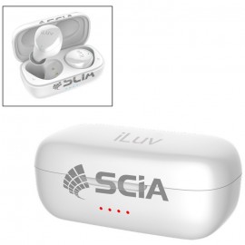 iLuv Wireless Button-Free Earbuds & Charger Case with Logo  iLuv Wireless Button-Free Earbuds & Charger Case with Logo