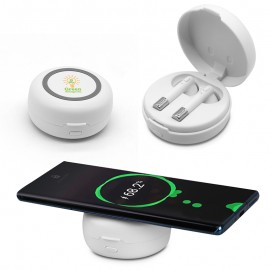 Customized Harmony Wireless Earbuds & Charging Pad