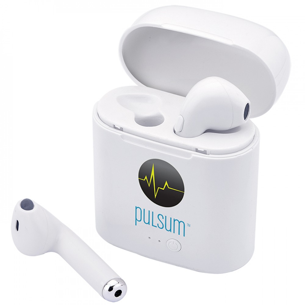 Personalized Atune Bluetooth Earbuds with Charger Case