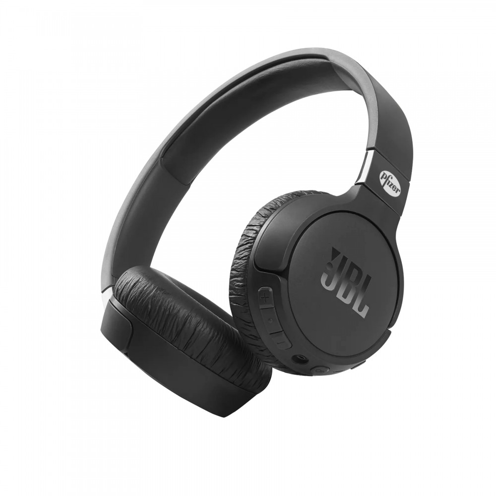 JBL Tune 660NC Wireless On-Ear Active Noise-Cancelling Headphones with Logo