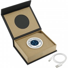 Recycled ABS MagClick Fast Wireless Charging Pad with Logo